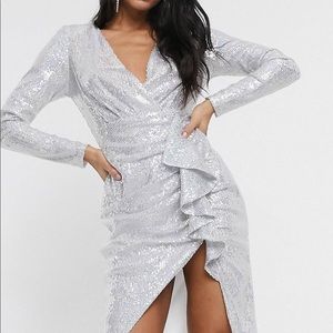 Silver sparkly dress